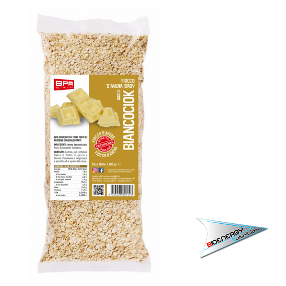 Bpr Nutrition-FIOCCO D'AVENA BABY AROMATIZZATO (Conf. 1 Kg)   BiancoCiok  